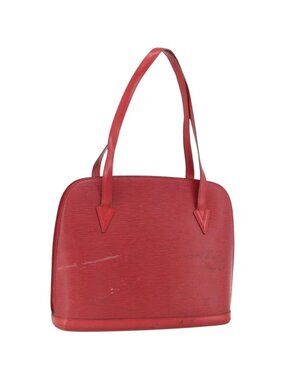 LOUIS VUITTON Epi Lussac Shoulder Bag Red M52287